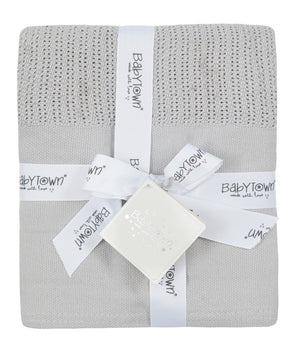 Grey Cellular Blanket