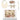 Copper & White Baby Bib & Pacifier Clip Set (4 piece) Cream