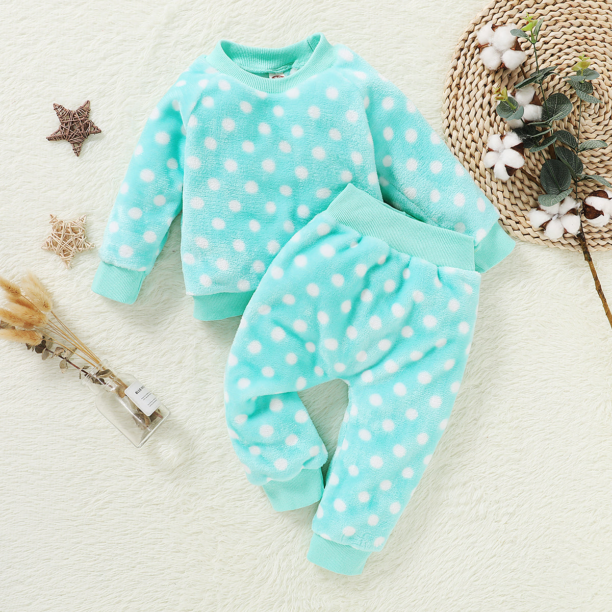 2pcs Polka dot Baby's Set (6-9 months)