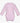 Pink Combed Cotton Long Sleeve Plain Bodysuit