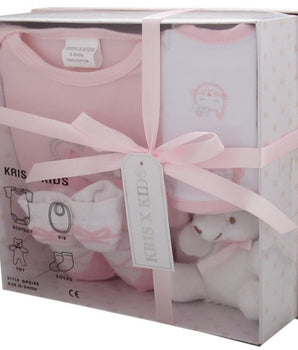 Pink 4 Piece Luxury Boxed Gift Set (0-3 Months)