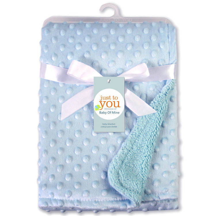 Blue Bubble Embossed Baby Blanket
