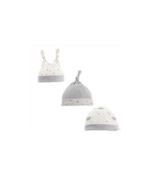 3 Pack Hats - (Clouds & Stars, Grey)