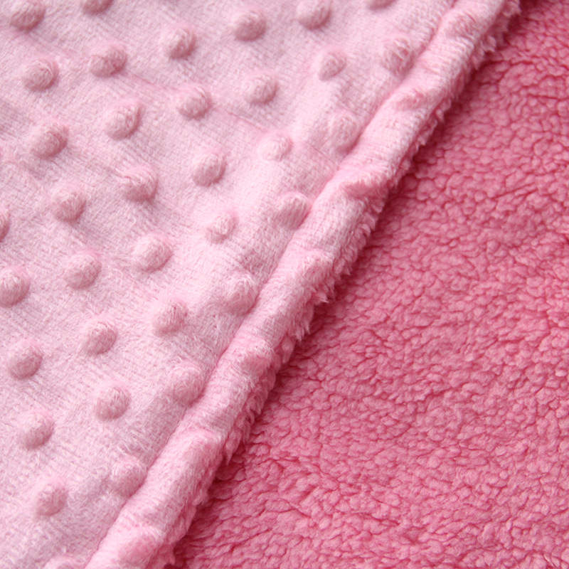 Pink Bubble Embossed Baby Blanket